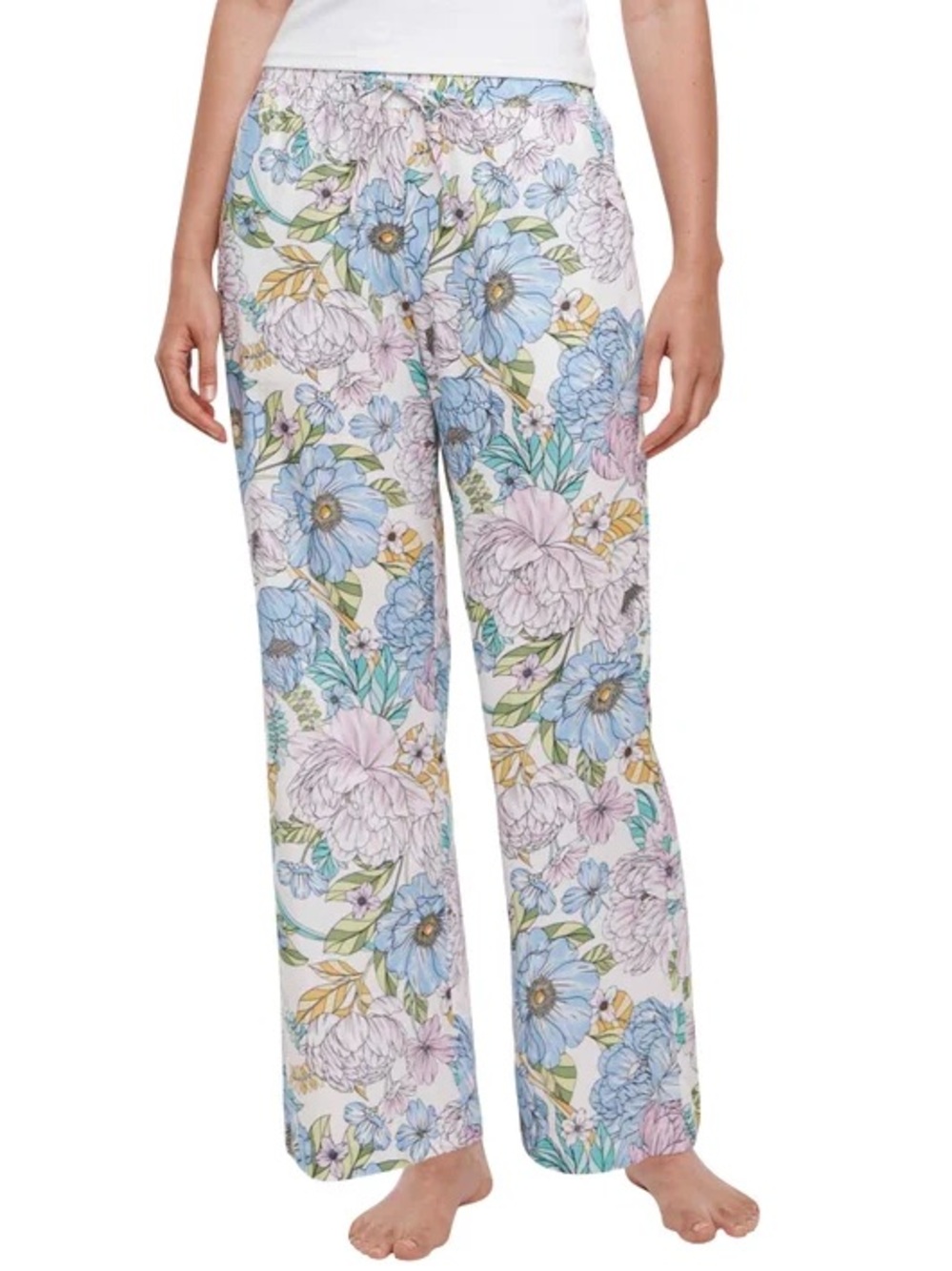 GAP Floral Lounge Pants in Light Blue, Lavender & White